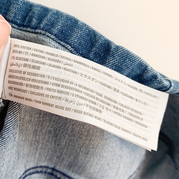 Abercrombie & Fitch Blue Denim Button Front Mini Dress XS - Picture 9 of 9